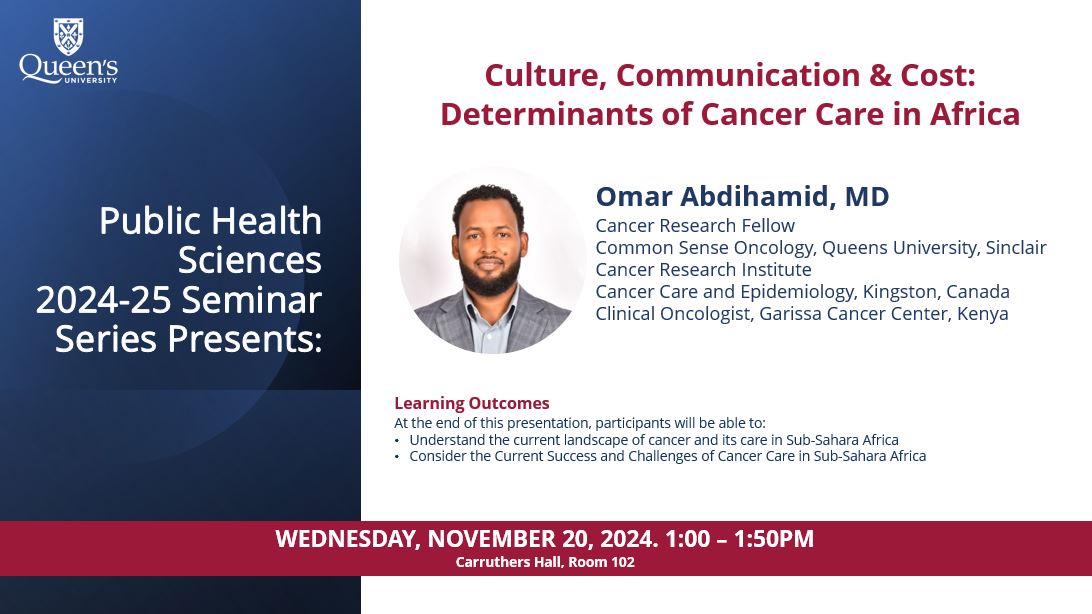 Culture, Communication and Cost - Determinants of Cancer Care in Africa