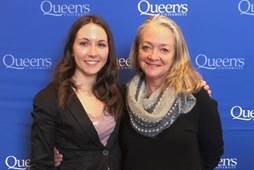 Lindey with her supervisor